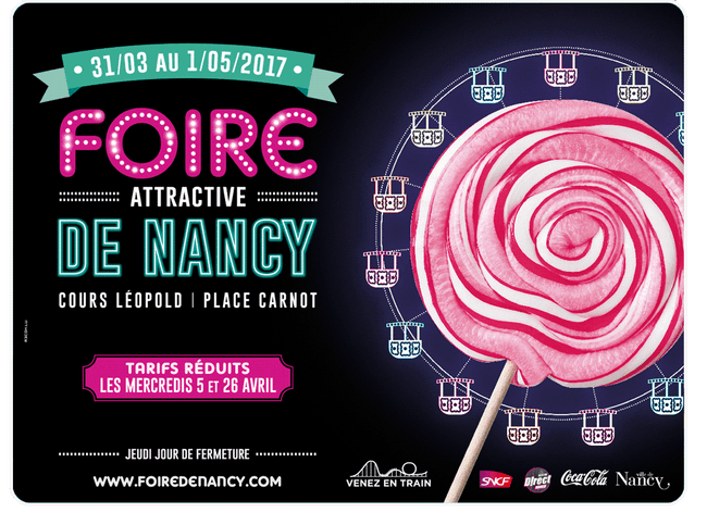 Foire attractive de nancy affiche Foire attractive de nancy affiche
